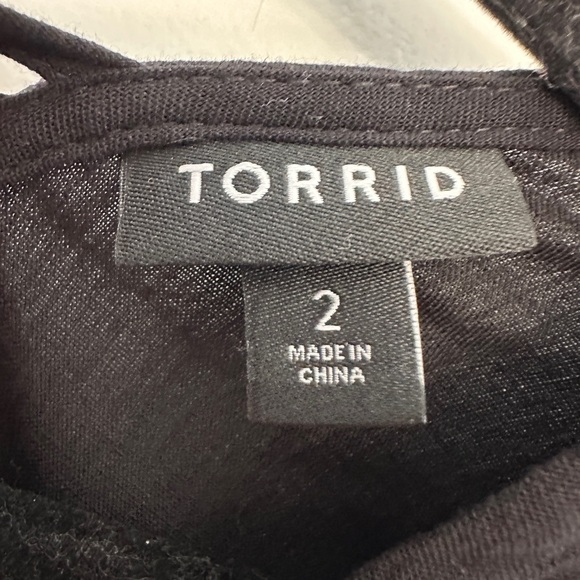Torrid size 2, Black Rayon and Spandex top. - Picture 6 of 6